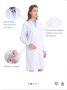 Amazon White Professional Lab Coat